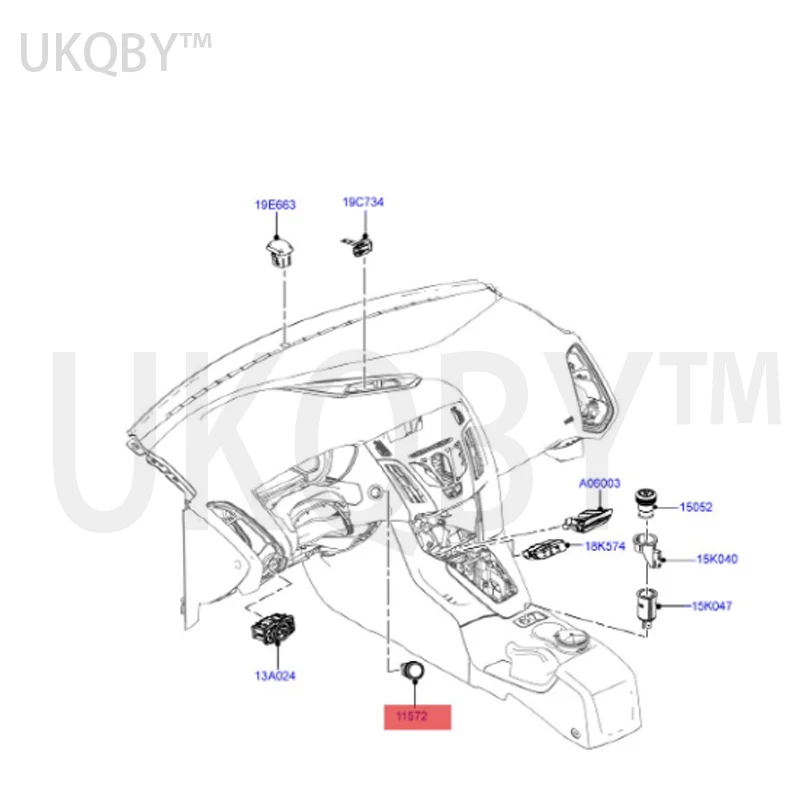 Fo x 12. Wi ng ed Ti ge r 13/Su bs ti tu te Vi ct or y. Wi ng ed St ri ke s Keyless ignition switch CM5T11572AA