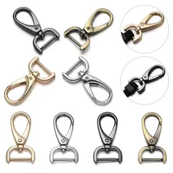 16/20/26mm Metal Detachable Snap Hook Trigger Clips Leather Strap Buckles Pet Leash Hooks Belt Keychain Webbing Buckle 4 Colors