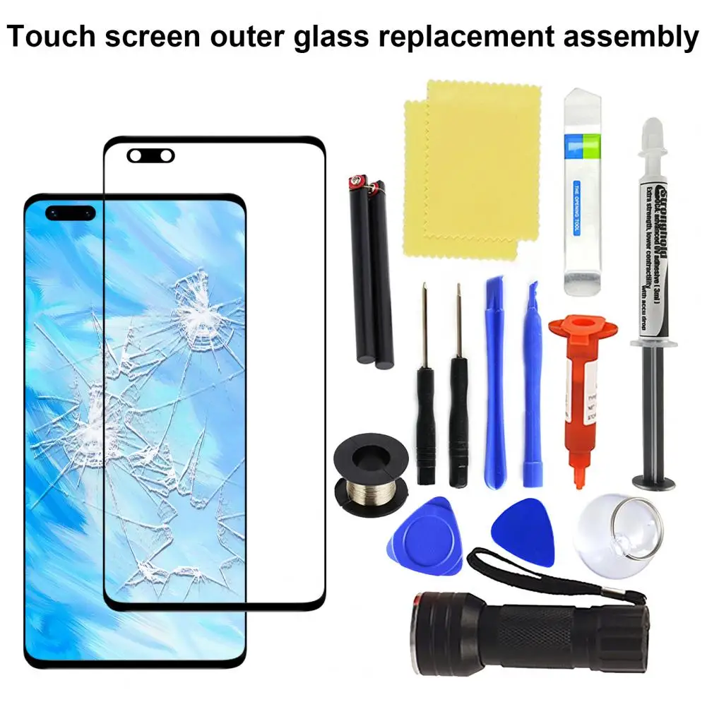 Phone Screen Lightweight Ultra-thin Reliable Front Outer Display Touchscreen Repair Kit Phone Glass Screen High Clarity