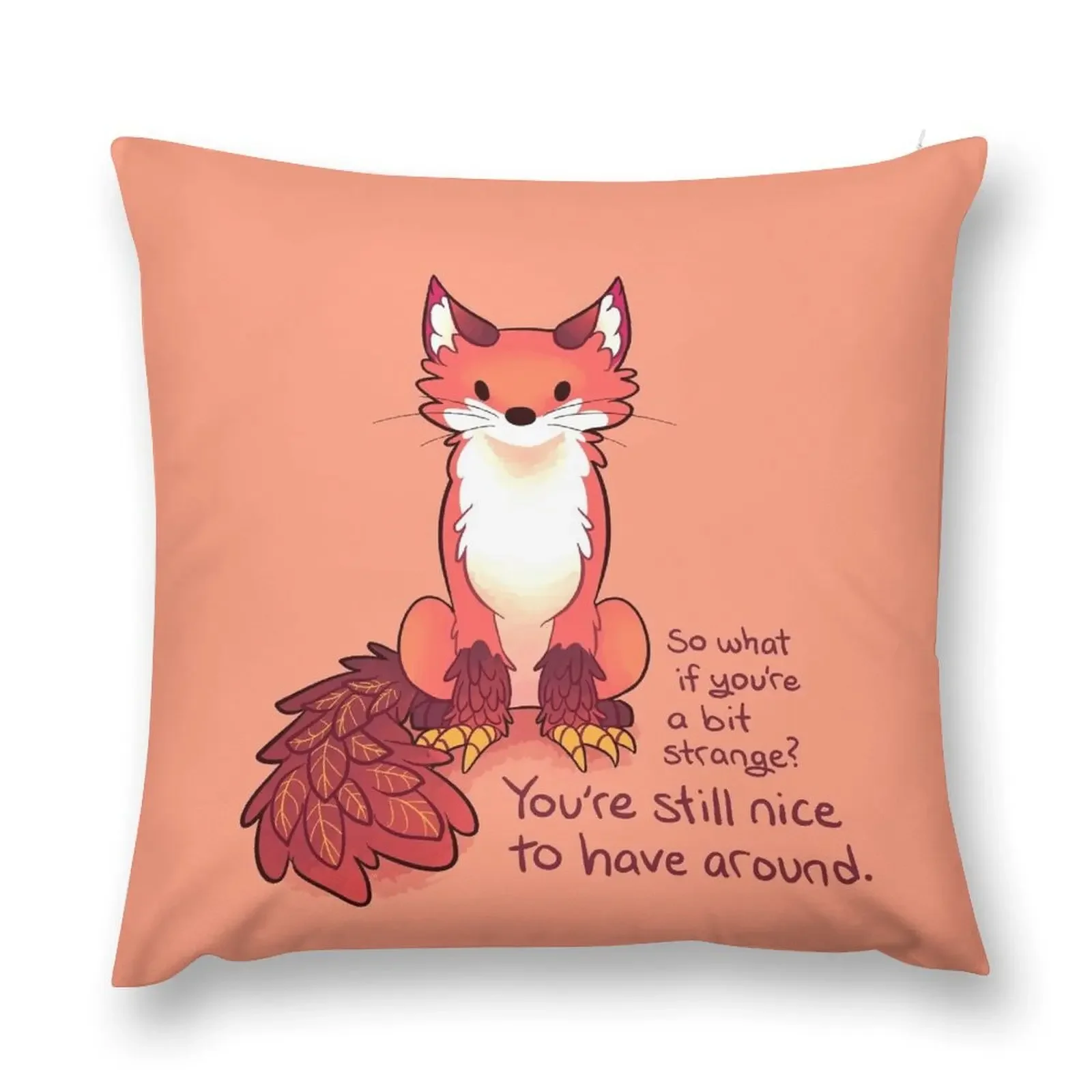 You're Still Nice to Have Around Enfield Fox Throw Pillow sleeping pillows Decorative Cover For Living Room pillow