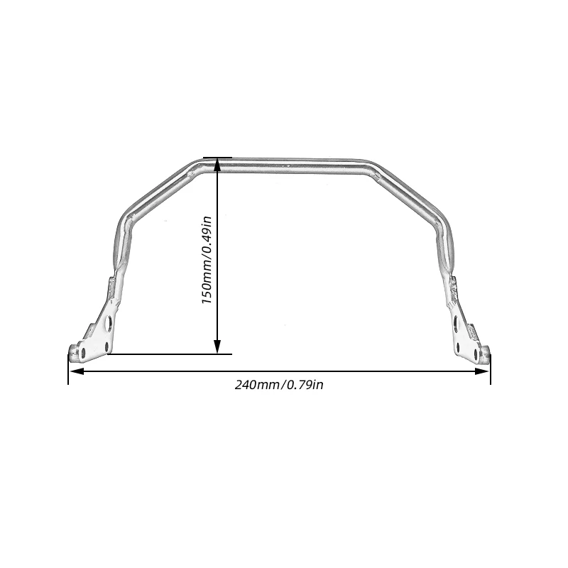 Motorcycle Parts Extension Crossbar Bracket Extender Lengthen Mount Phone GPS Holder For BMW R1200GS R1250GS ADV