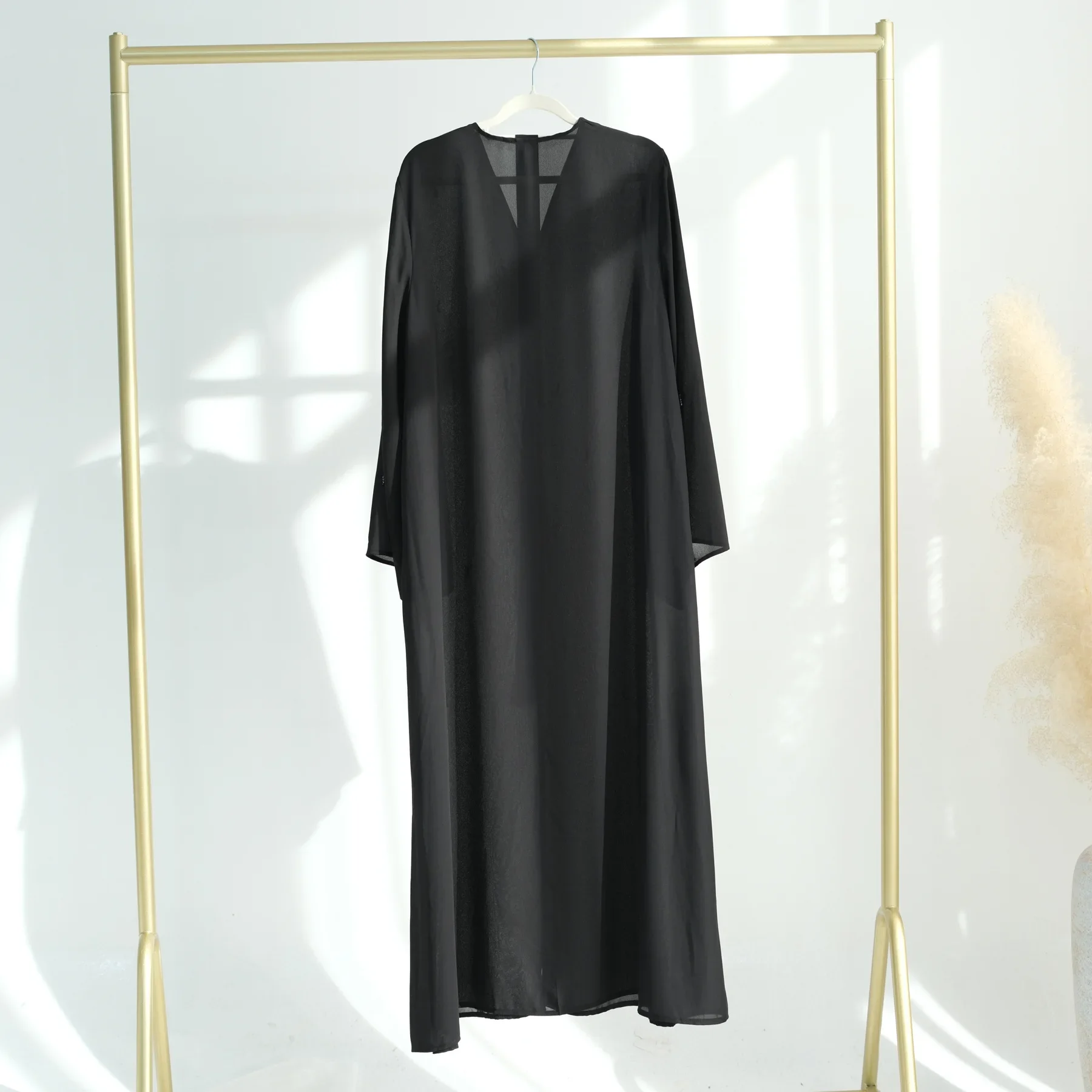 Femmes perles Abayas dubaï turquie caftan musulman Kimono Cardigan islamique ceinturé Jalabiya Ramadan Eid ouvert Abaya Robe Caftan Robe