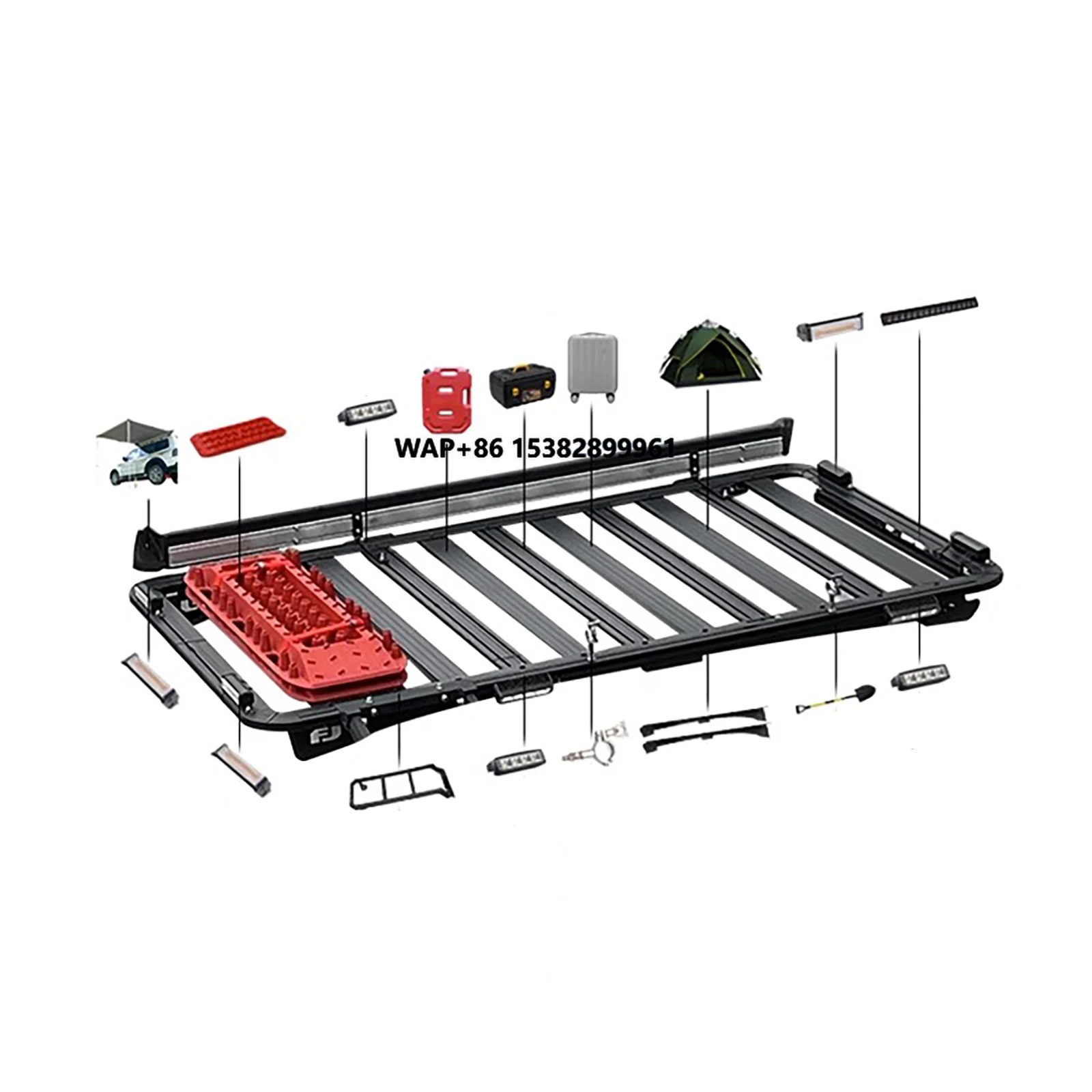 

Rack 4x4 Accessories Cross Bars Car Roof Luggage Rack for FJ Cruiser Automotive Style Parts Feature Decoration Type