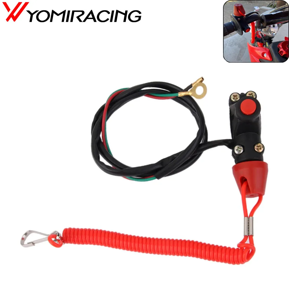 

YOMI ATV Motorcycle Boat Tether Lanyard Emergency Kill Stop Engine Switch Push Button
