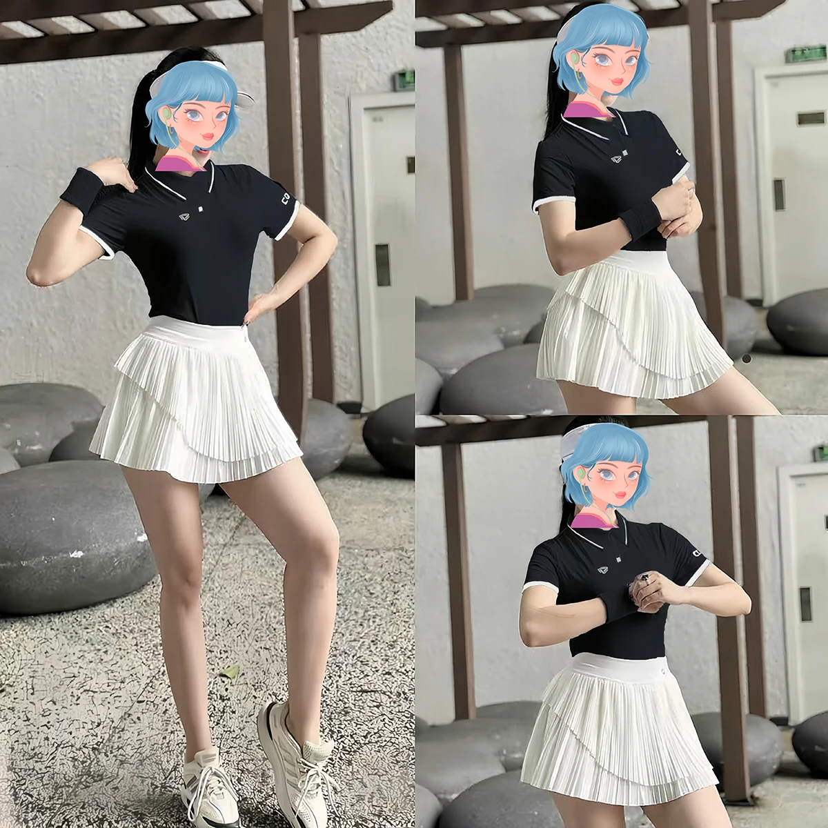 Women Pleated Tennis Skirt with Pockets Green High Quality Athletic Culottes High Waisted Golf Skorts Workout Running Skirts