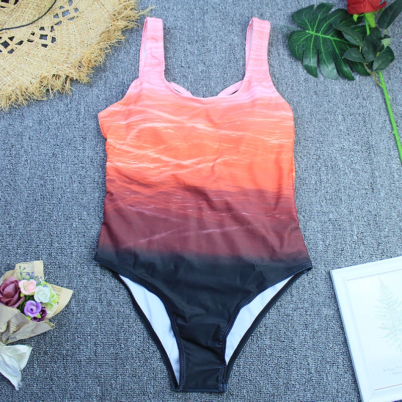 مثير 2025 رفع مجموعة البكيني ملابس السباحة Biquini ملابس السباحة قطعة واحدة Monokini الصيف البرازيلي طباعة عارية الذراعين ثوب السباحة بحر