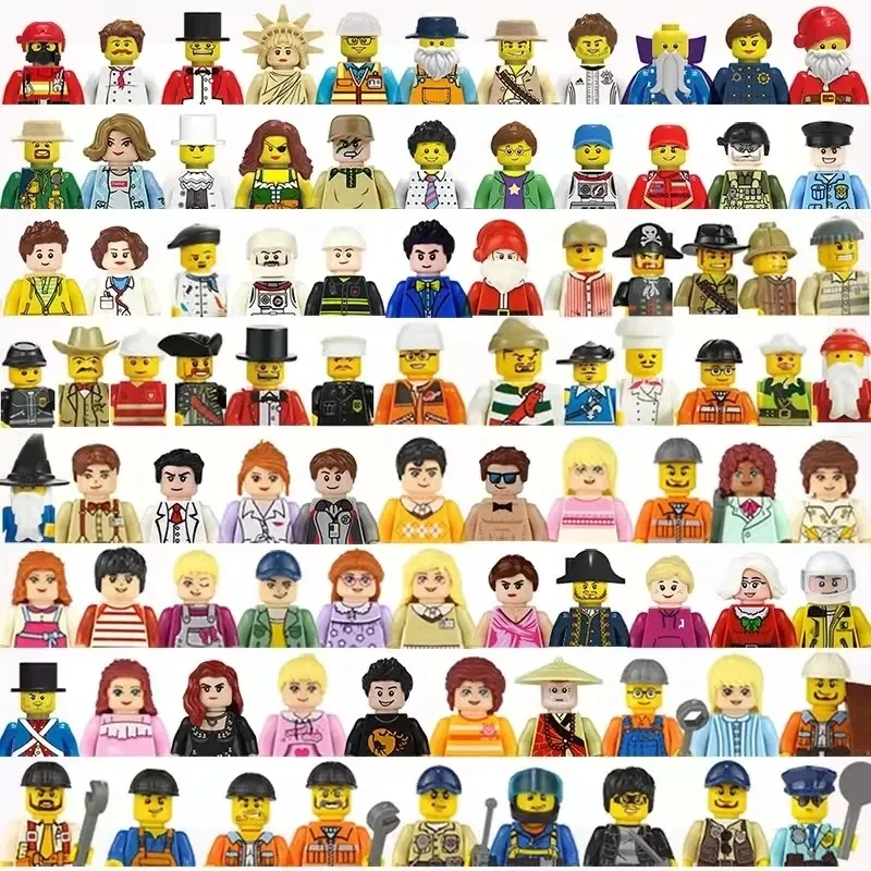 600PCS Mini Wars Heros Soldier Military World Random Figures Model Building Blocks City Bricks Education Toys For Children Gifts