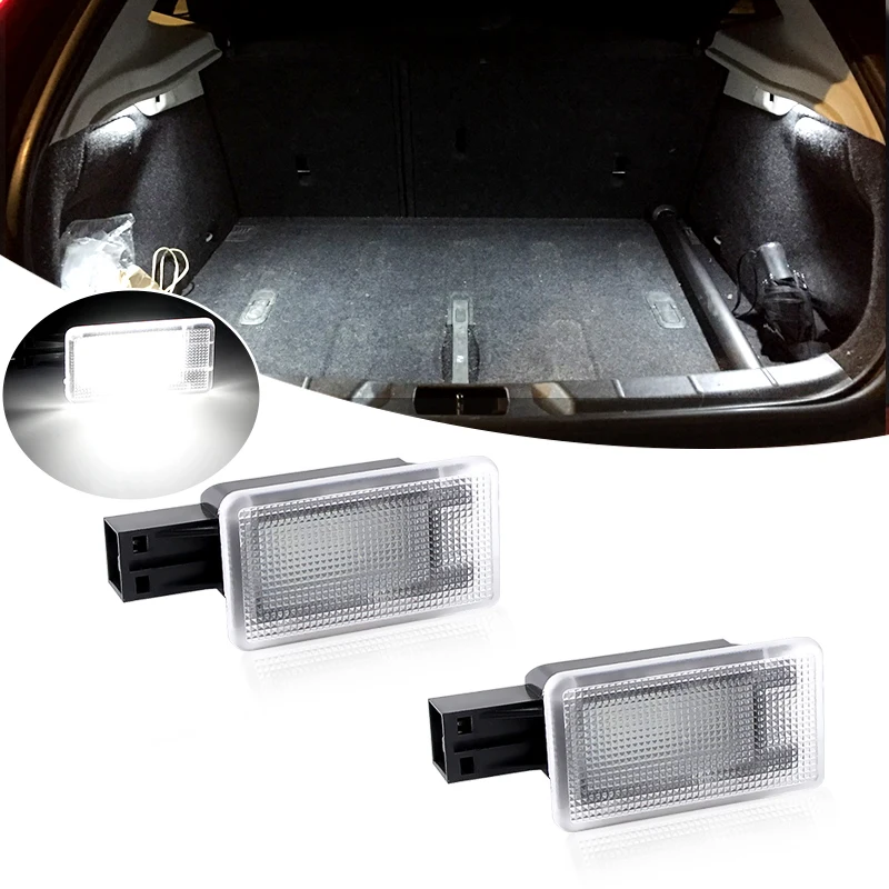 2PCS For Volvo V40 V40CC V60 S60 S80 XC40 XC60 XC90 LED Courtesy Luggage Trunk Boot Light Footwell Welcome Door Lamp Error Free