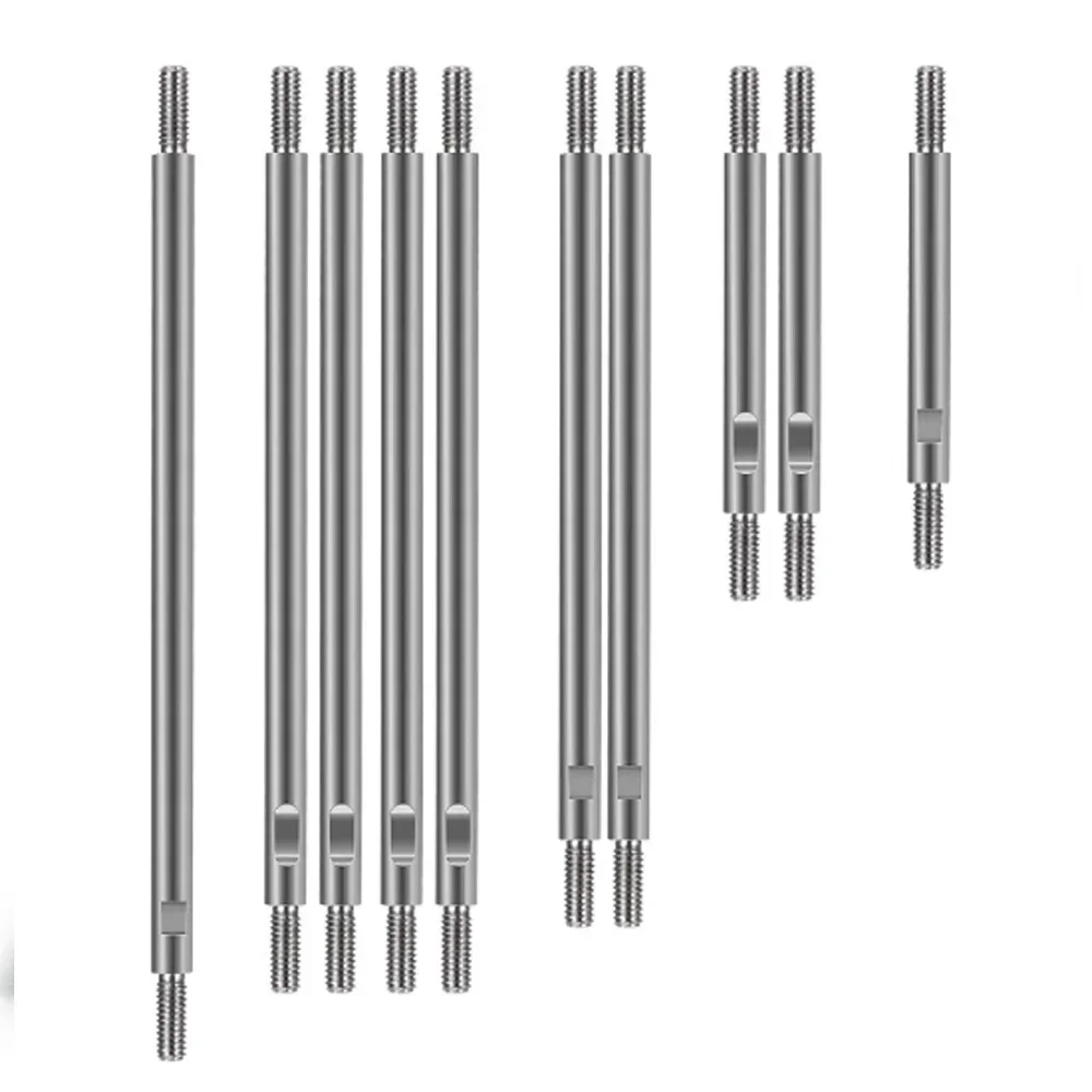 10 pezzi completamente in acciaio inossidabile 313mm passo asta di collegamento per Trxs TRX-4 TRX4 1/10 RC Crawler auto parti di aggiornamento