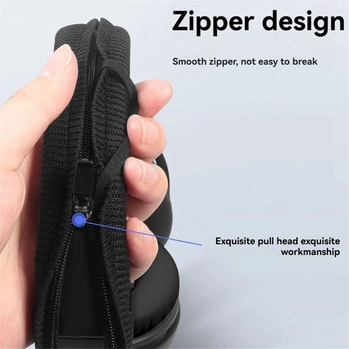 DTD285-HOT-Zipper Headband Protector for QC35, QC45, QC25 Headphones Knit Accessory Enhanced Comfort Protection
