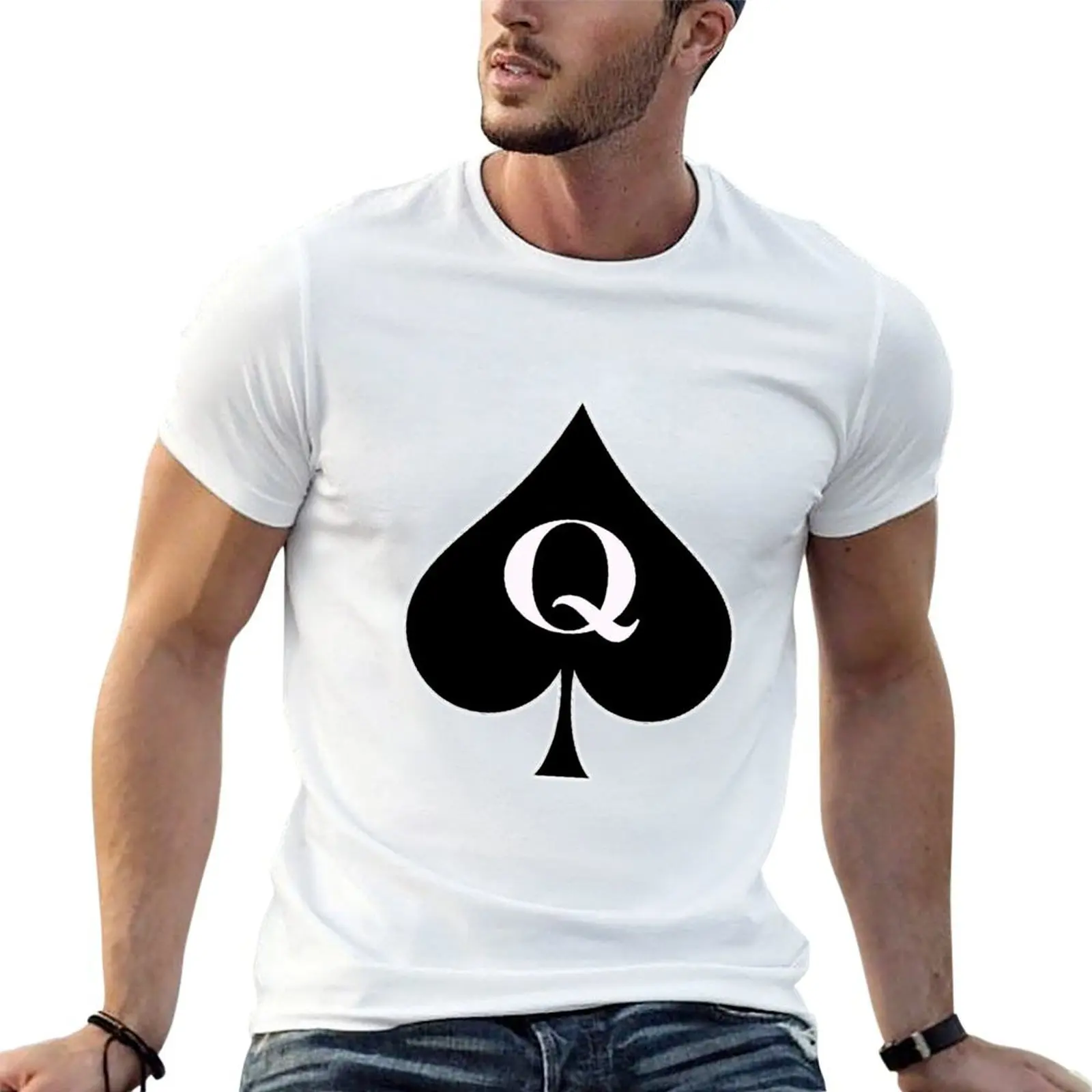 Reine de pique femmes tatouage idée T-Shirt T-Shirt homme coton t-shirts pour homme coton doux T-Shirt
