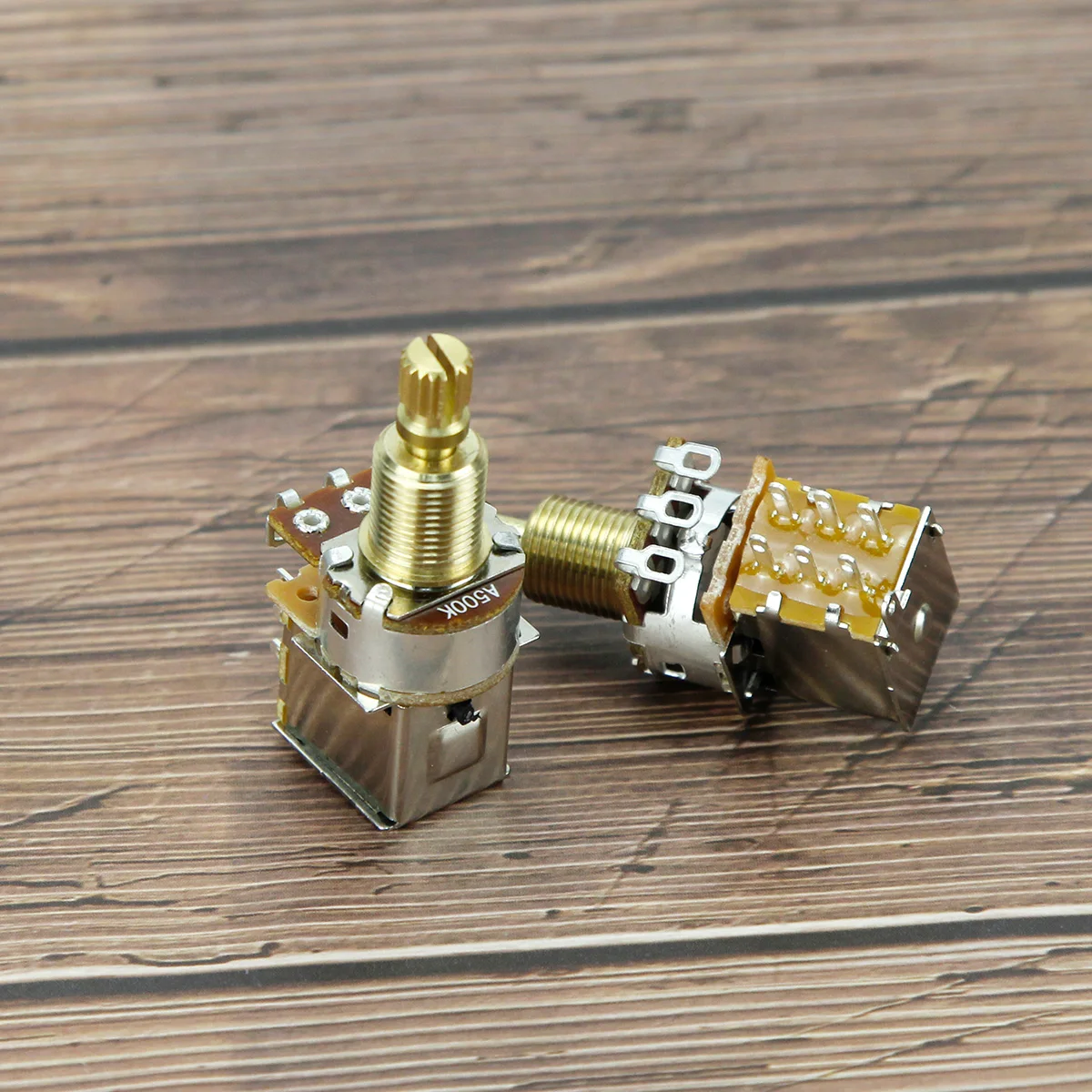 FLEOR 4 шт. гитарные толкатели с длинным валом A250K/B250K/A500K/B500K потенциометр