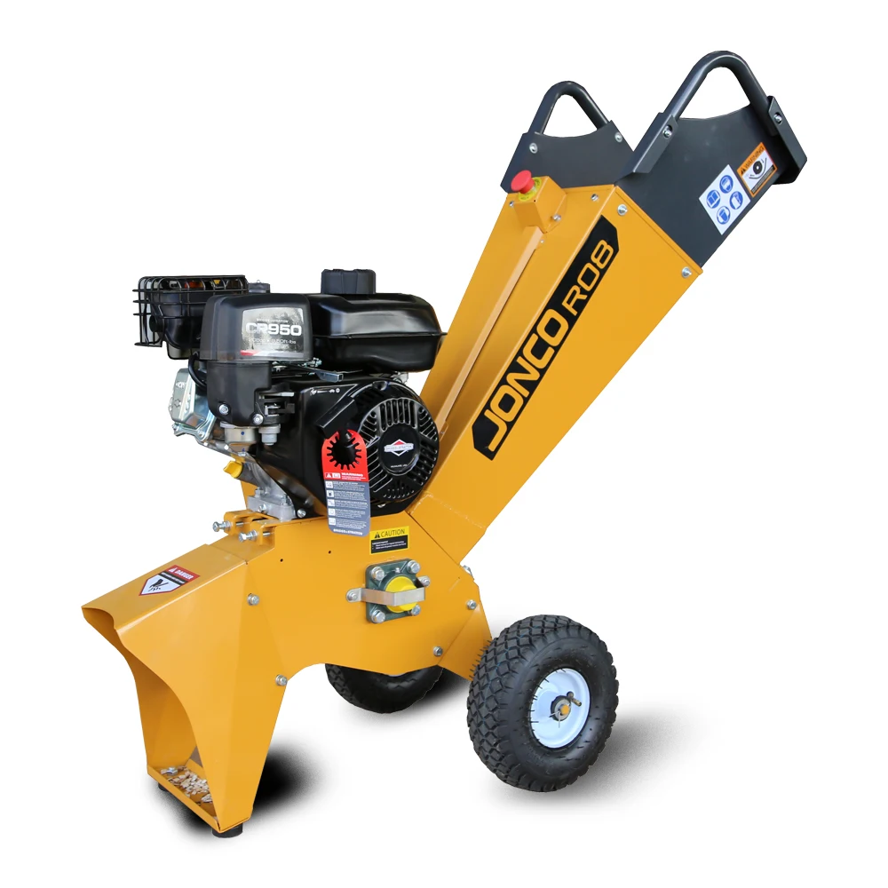 8.5hp Petrol Powered Garden Wood Chipper Shredder, Portable Wood Grinder Chipeadora Biotrituradora Trituradora