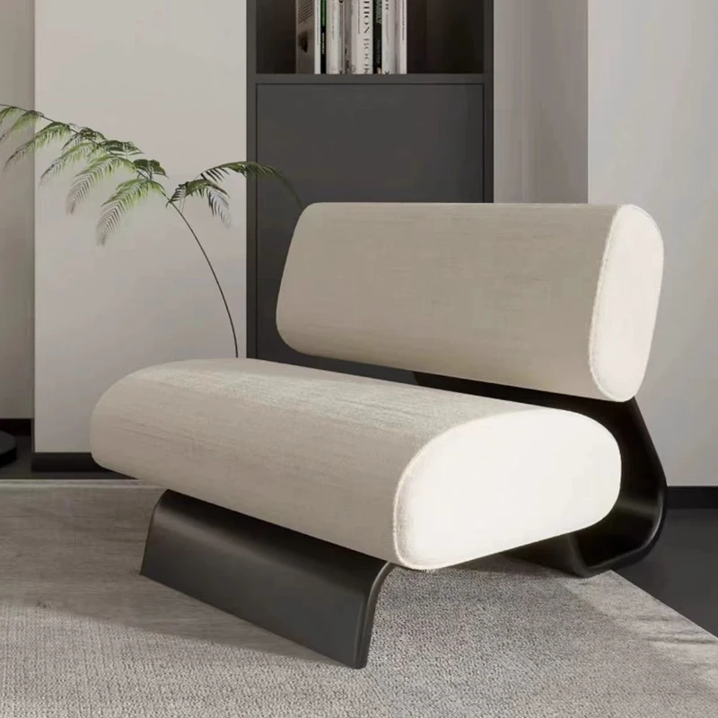 

Italian light luxury single leisure chair designer creative cream wind lazy sofa household living room balcony Furniture Home