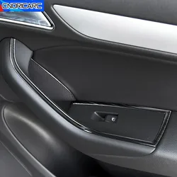Car Door Armrest Glass Lifting Panel Frame Sticker Decoration Cover Trim For Audi Q3 2012-2017 LHD Interior Accessories Sticker