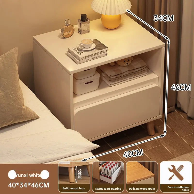 

Firm Bedside table Side cabinet Bedroom bedside drawer storage cabinet Small shelf