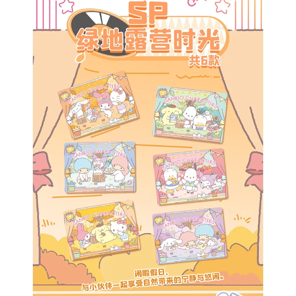 Originele Kabao Sanrio Collectie Kaarten Cartoon Leuke Cinnamoroll Hello Kitty Ontspannen Vrolijke Tijd Polaroid Kaarten Verrassingsgeschenken