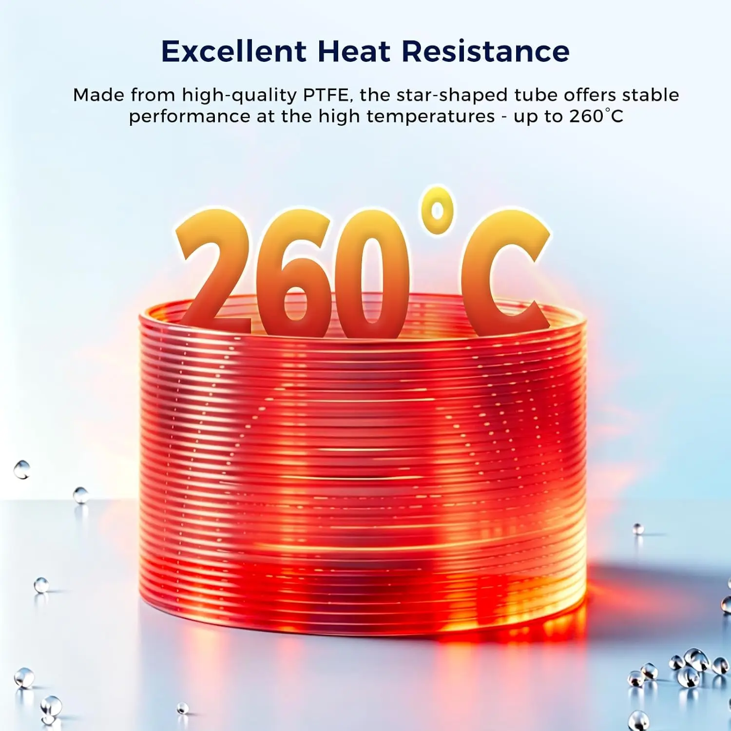 Star-Shape PTFE Tube Filament Pipe White/Translucent Low-Resistance Teflon Bowden Tube For 3D Printer Bambu Creality Voron view 4