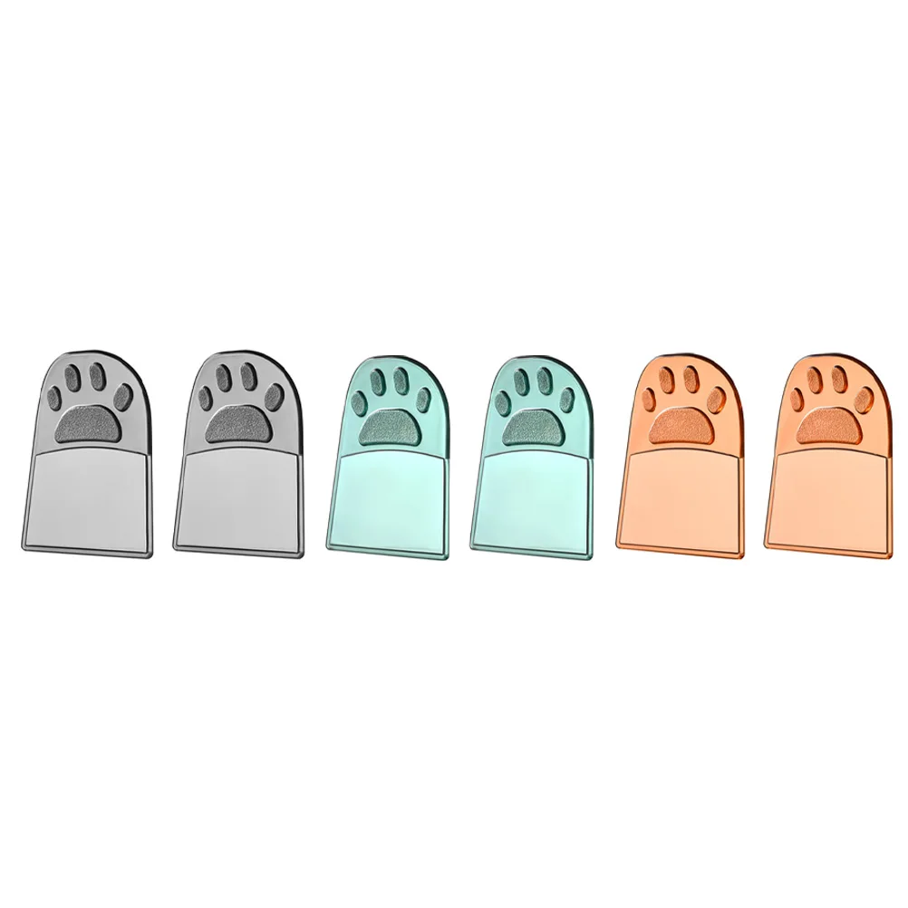 

6pcs Cat Claw Toilet Seat Lifter Transparent Bathroom Accessories Small Size Durable Hygienic Tool Perfect Gift