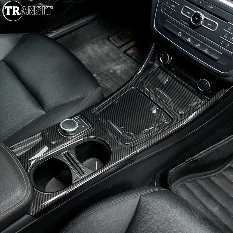 

LHD RHD For Mercedes Benz A/GLA/CLA Class C117 W117 W176 X156 2015-2019 AMG center console shift cup holder cover decoration