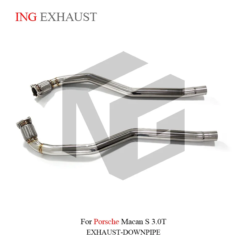 

ING Performance Front Pipe Exhaust ss304 Tube Header for Porsche Macan S 3.0T Engine Downpipe Muffler Escape Pipe System