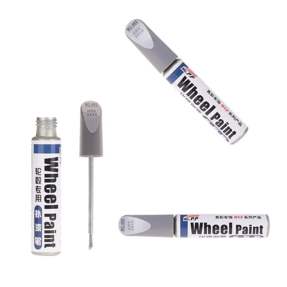 12 ml Car Wheel Hub Scratch Repair Pen Renovation Paint For Nissan Qashqai J11 J10 Juke X-trail Skoda Rapid Octavia Fabia