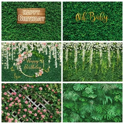 Grüner Bildschirm Blätter Hintergrund Blume tropischen Dschungel Blatt Wand Gras Baby party Geburtstag Hochzeit Fotografie Hintergrund Requisiten