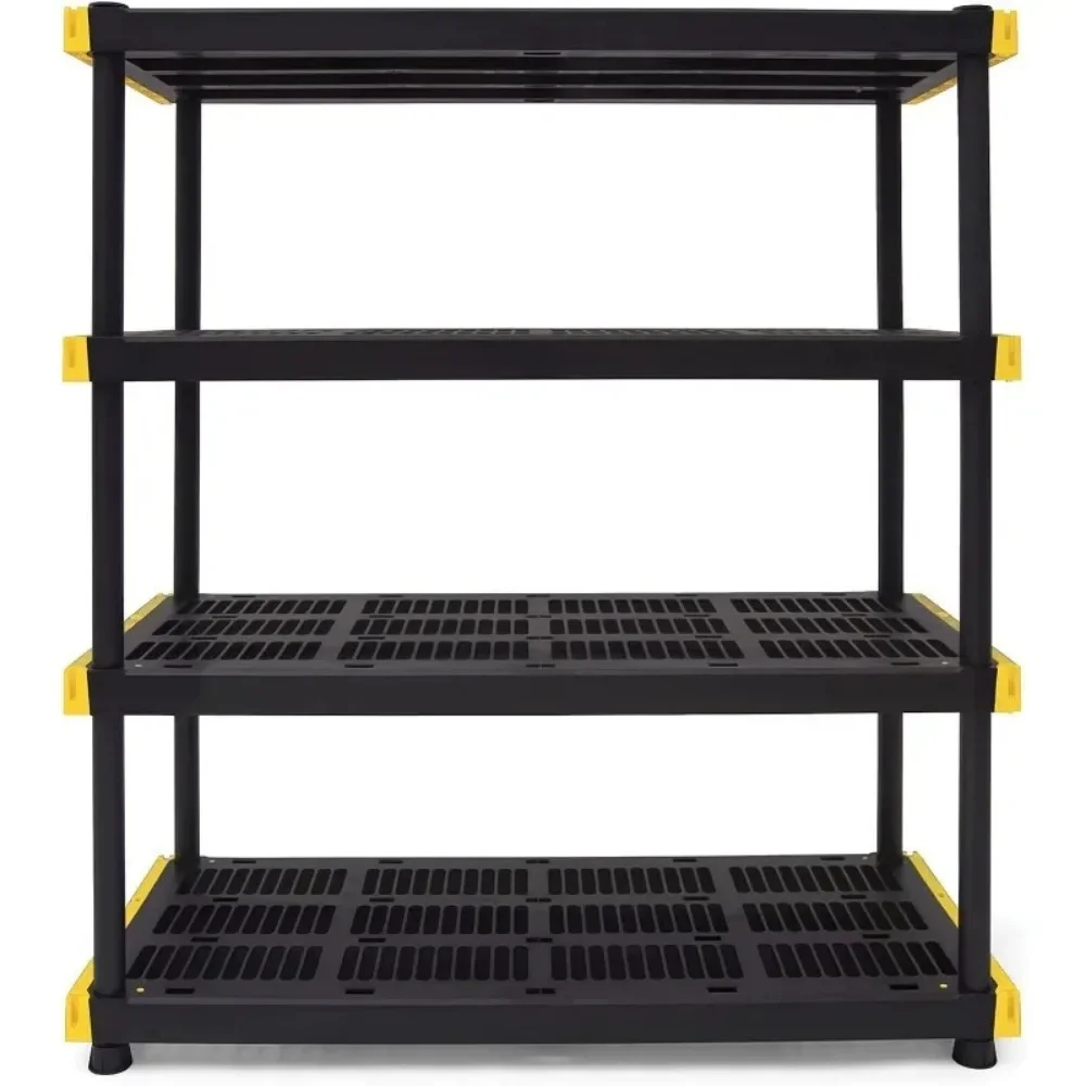 4-Tier Heavy-Duty Kunststof Opbergrek, 200 Pond/Plank (55 