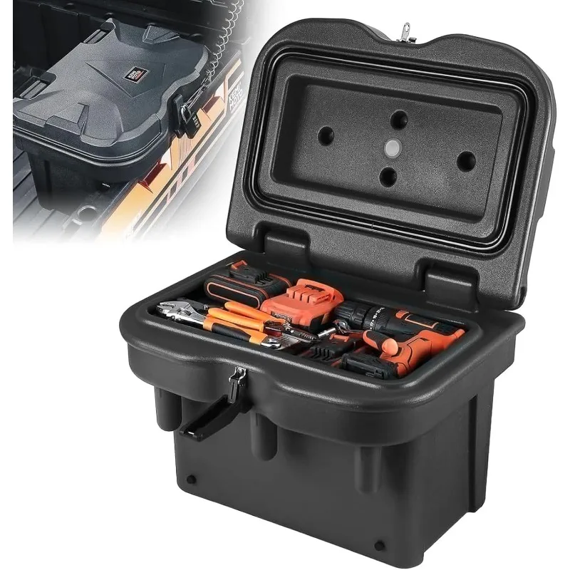 

home.UTV Bed Storage Box 5.5GAL Compatible with Polaris Ranger 1000/XP 900 570 500 General 1000 4 2016 2017 2018 2019 2