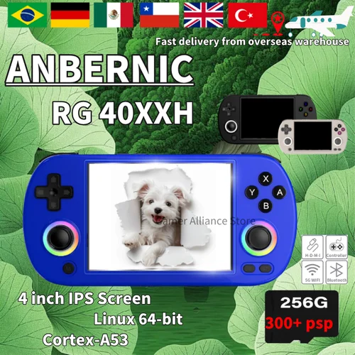 Anbernic Rg40Xx H Rg 40Xxh Consola De Juegos Portátil Retro