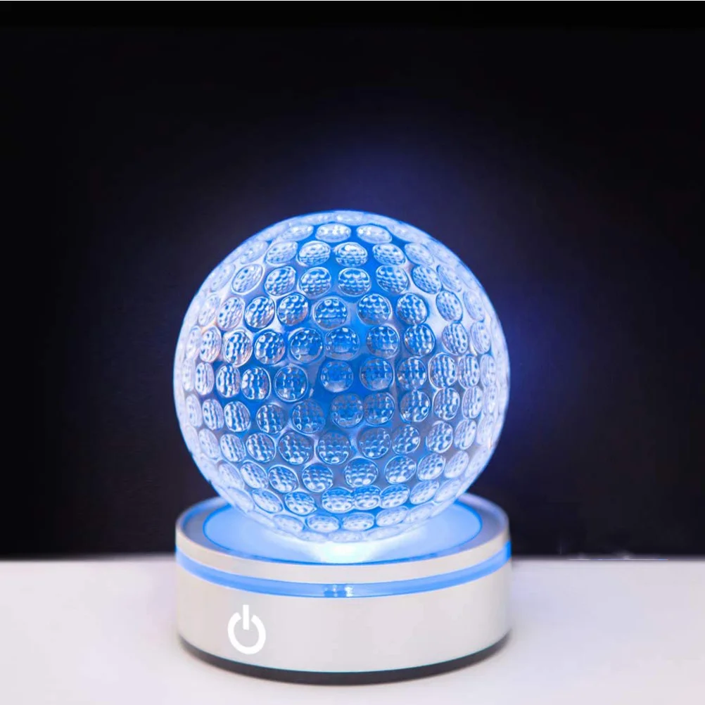 

Touch Sensor Led Crystal Night Lamp Holder Round Double Layer Light Base For Home Decor Desk Display Lighting