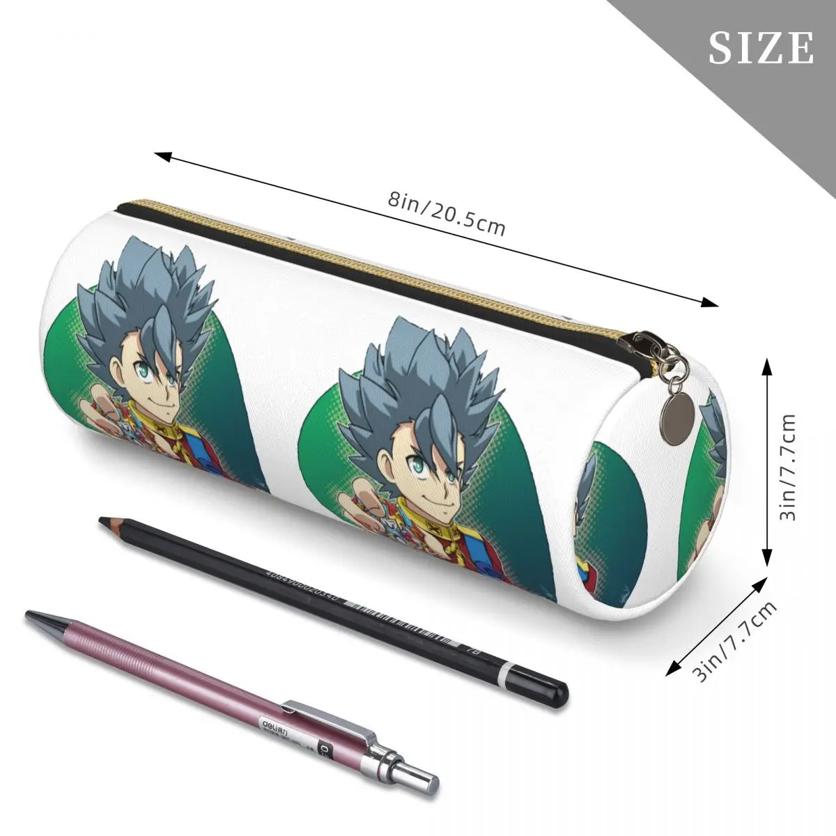 Bild 5: Xhan Xavier Bogard von Beyblade Burst Federmäppchen, Stiftetui, zylindrische Stiftbox, Bleistiftbeutel für Kinder, Schreibwaren