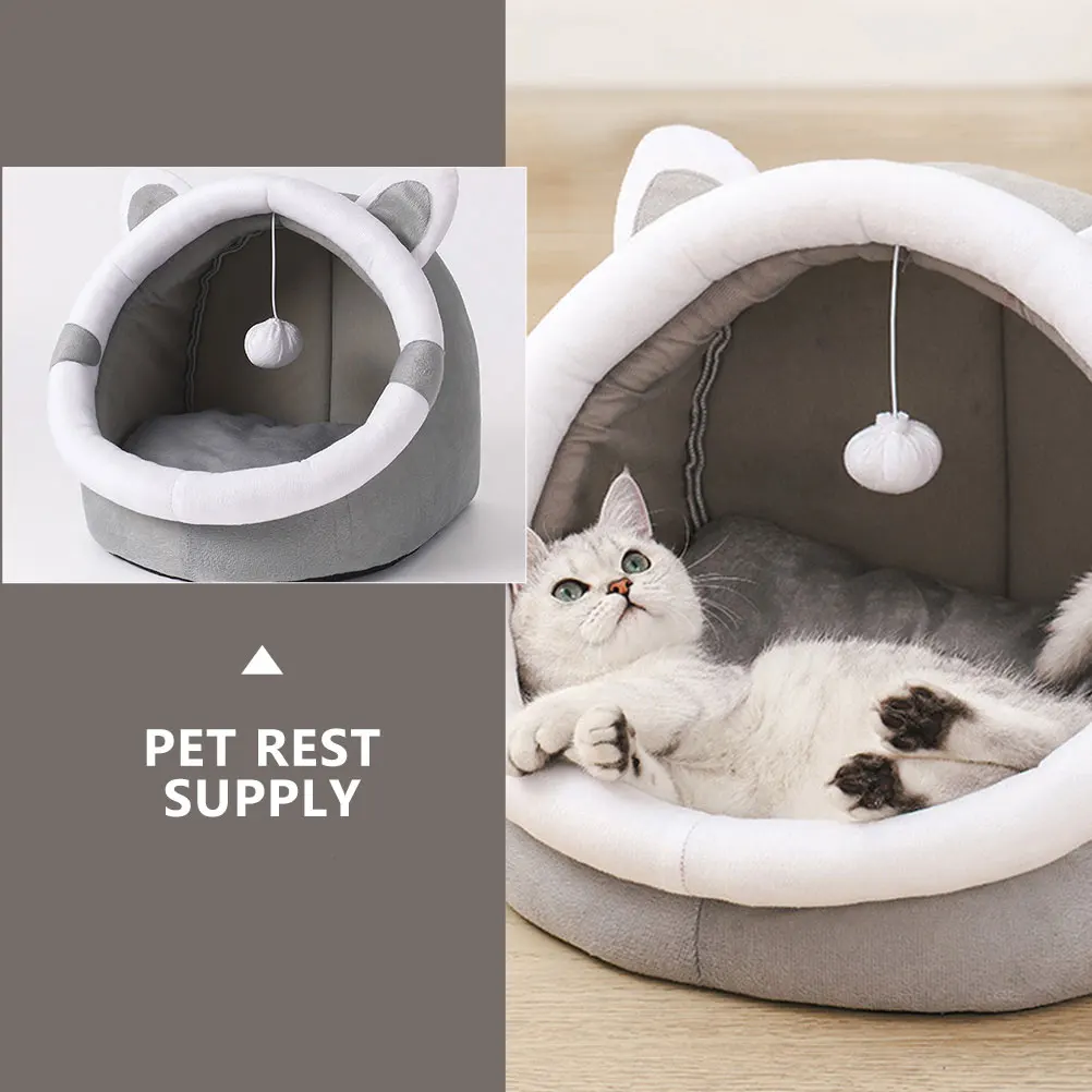 

1pc Adorable Warm Cat Nest for Cats Hedgehog Puppy Pet Beds House Sleeping Cushion Durable Comfortable Indoor Rest Place Safe