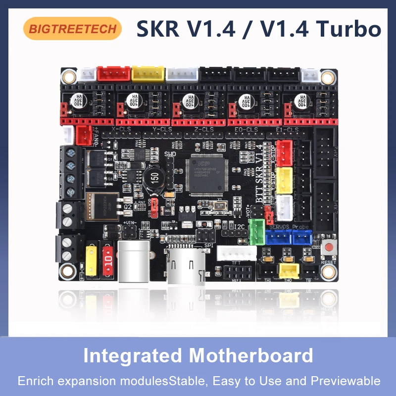 BIGTREETECH SKR V1.4 Płyta główna BTT SKR V1.4 Turbo Control Board TMC2208 do drukarki 3D Ender 3 Voron 2.4 VS SKR 2 Octopus V1.1