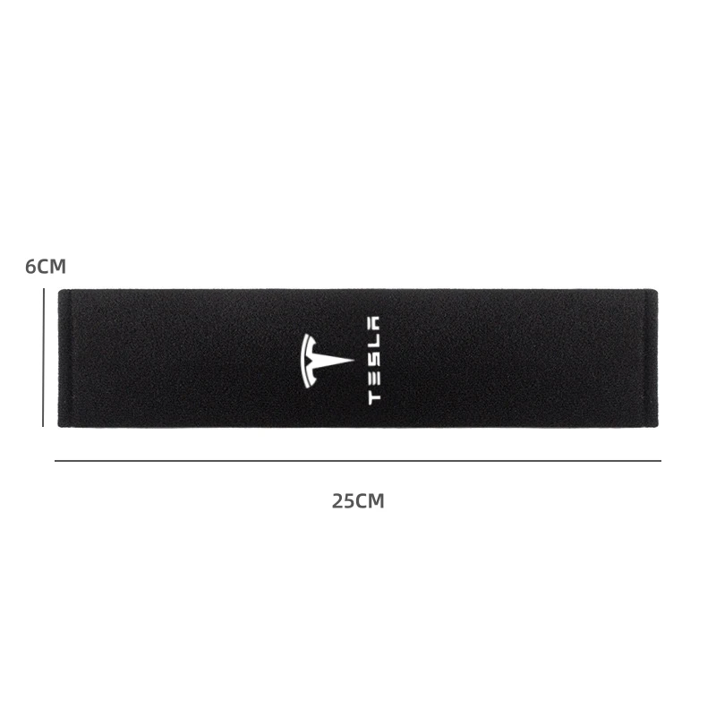 테슬라 모델 3 모델 S 모델 X 모델 Y 사이버트럭 로드스터 스페이스X용 2PCS 카시트 벨트 커버 보호 액세서리 썸네일 4