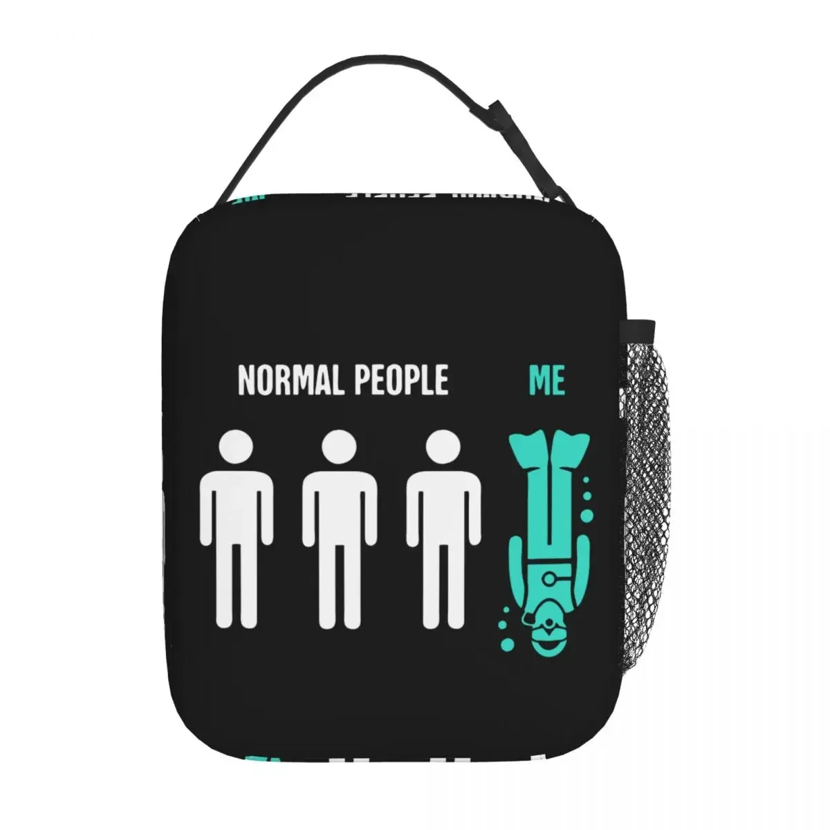 Funny Scuba Diving Insulated Lunch Bags Dive Diver Snorkeling Meal Container Thermal Bag Tote Lunch Box Work Food Storage Bags