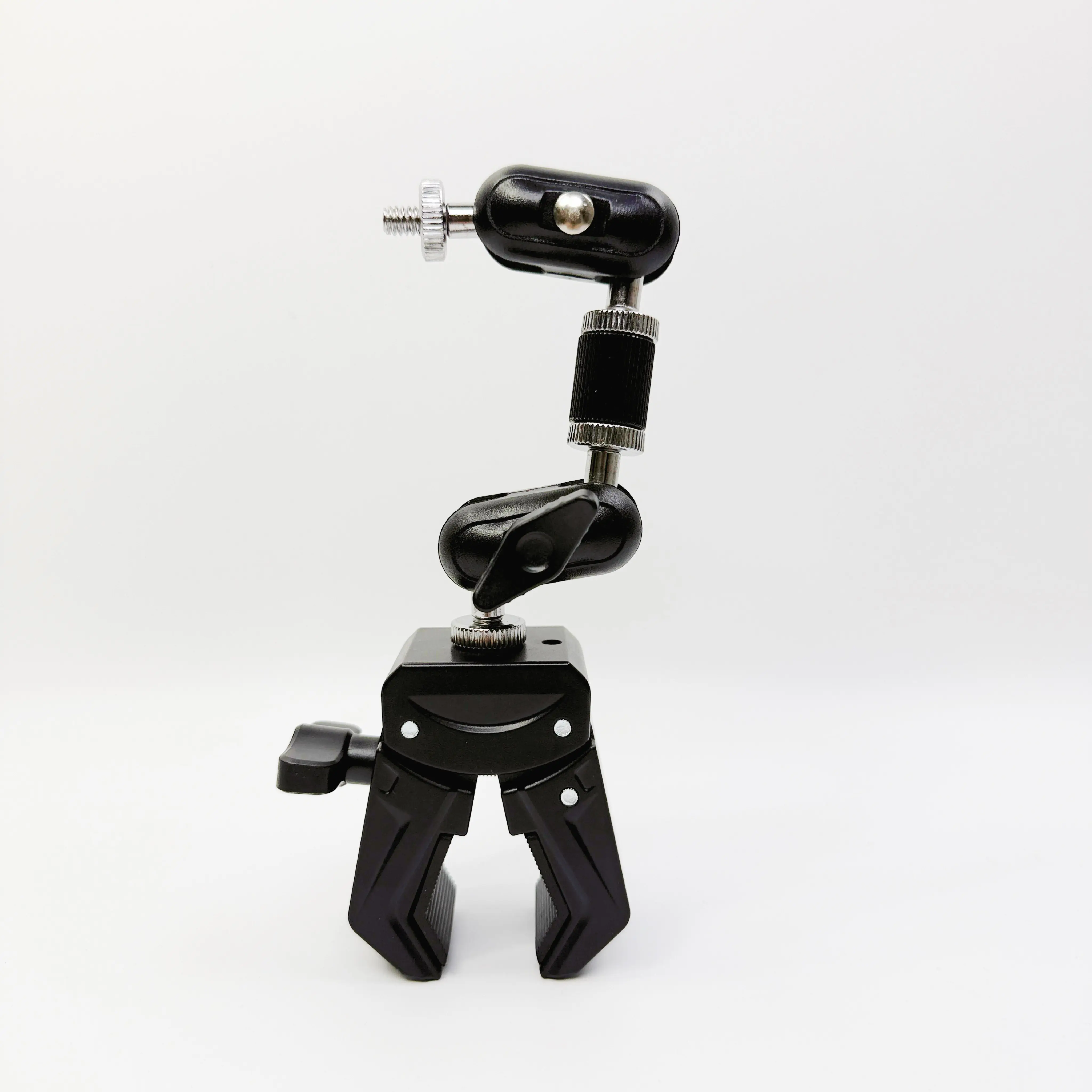Universal Adjustable Fixed Clamp Holder Live Streaming Video Recording Bracket Fit GoPro Insta360 X4 X3 DJI Action Camera Gear