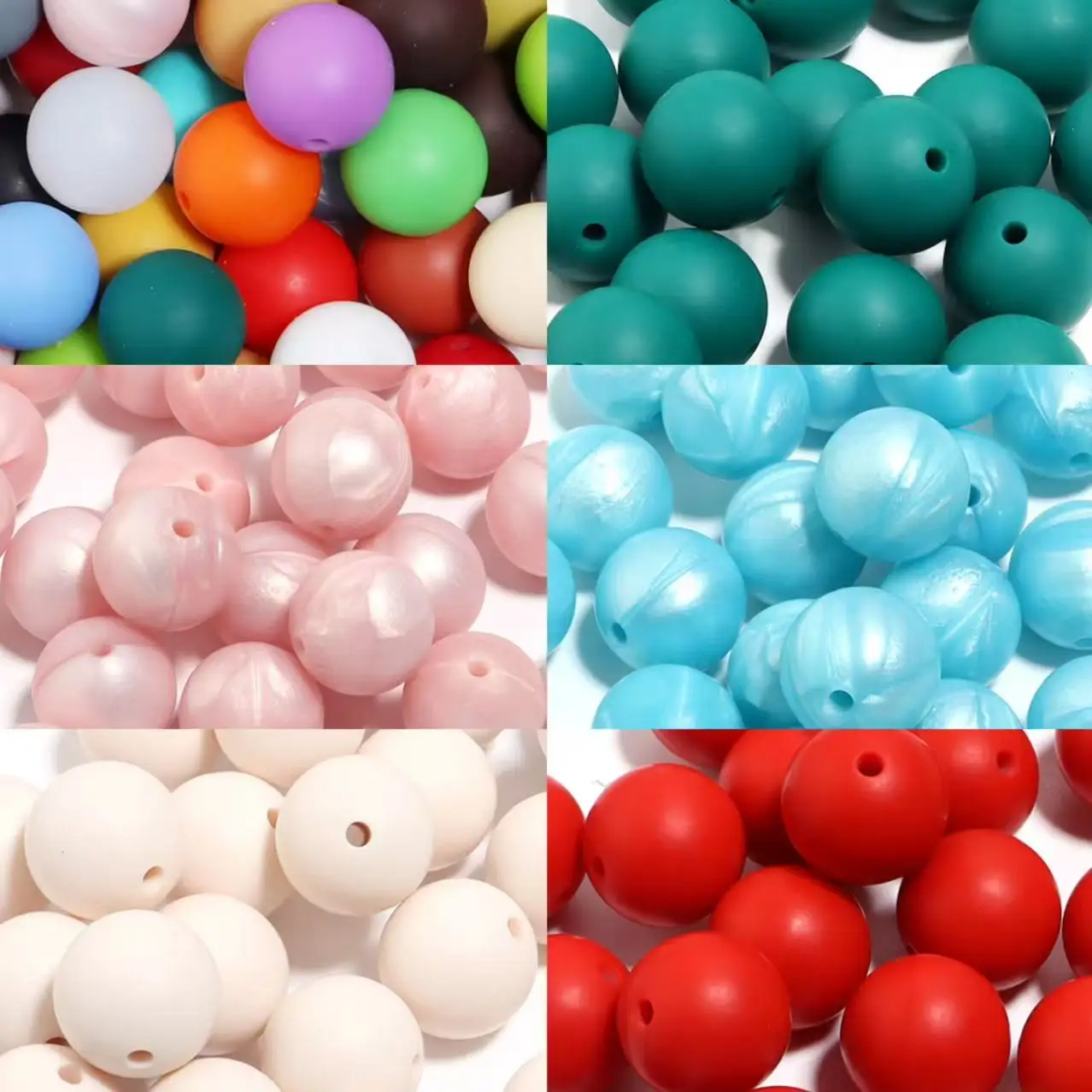20 teile/los 12 15mm Candy Farbe Runde Acryl Imitation Silikon Perlen Runde Spacer Lose Perlen für DIY Schmuck Machen zubehör