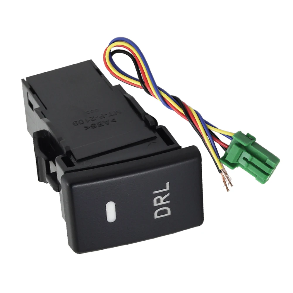 DRL Light Push Button Switch With LED Background Indicator With Wire 12V Fit for Holden Colorado Isuzu MU-X D-MAX V-Cross