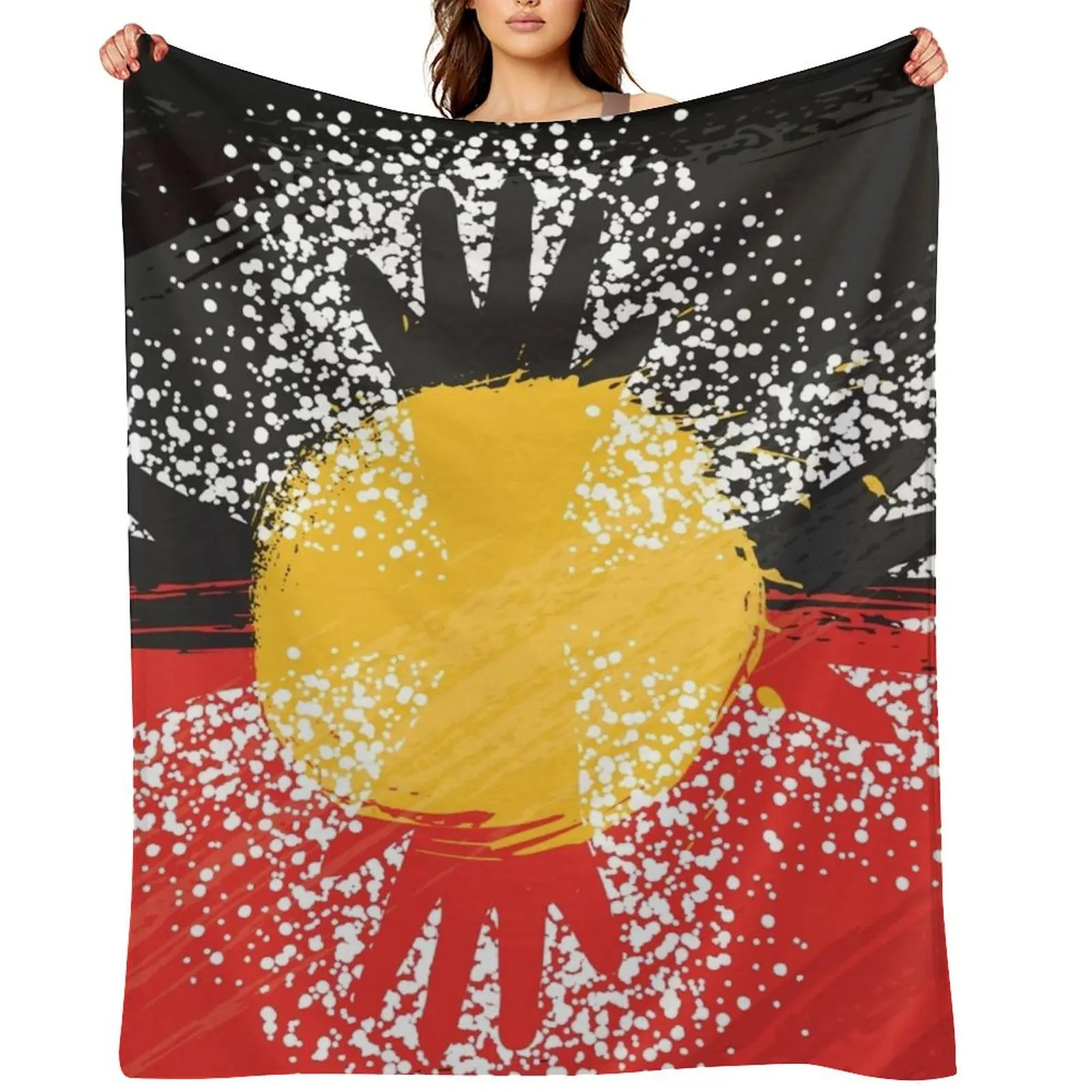 

Awesome Aboriginal Art Throw Blanket Decorative Sofas Picnic Sleeping Bag blankets and throws Blankets