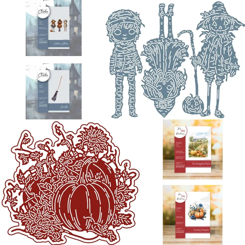 Rusty Hollow Pumpkin Patch Die Collection Metal Die Cutting 2026 New DIY Die Molds Scrap Booking Paper Making Cuts Crafts Big