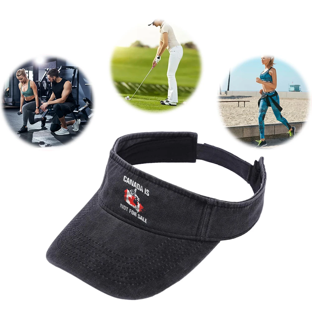 

Canada Is Not for Sale Sport Sun Visor Hat Empty Top Baseball Cap Summer Sun Hats for Men Women