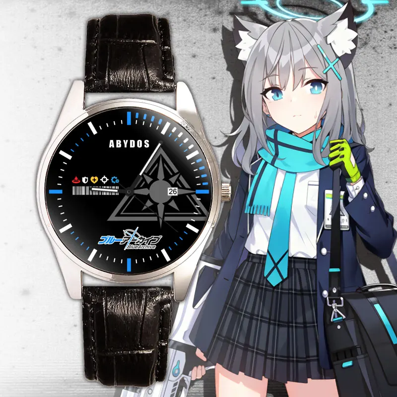 Game Anime Blue Archive Theme Digital Quartz Watch Waterproof Wristwatch Cosplay Couples Watches Gift