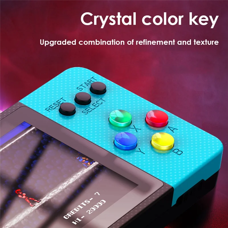 

AT12 K9 Portable Handheld Game Player With 2.8 Inch IPS Screen 4GB 500 Free Games Retro Game Console Gift For Kids Durable Blue