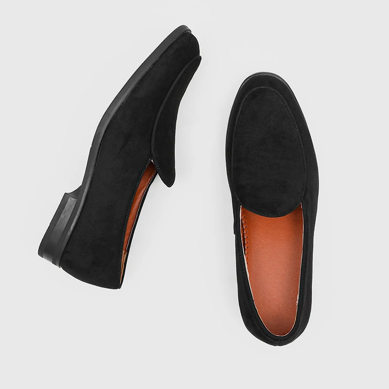 Men Business Lefu Shoes Black High Quality Men Casual Set Foot Kick Off British Versatile Men Shoes Sizes 38-46 Men Shoes