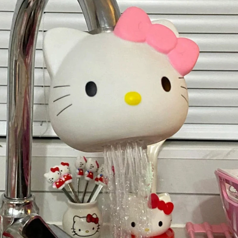 

Креативный смеситель Hello Kitty для кухни и душа, милый смеситель с защитой от брызг, фильтр для бытовой комнаты, товары для дома, подарок