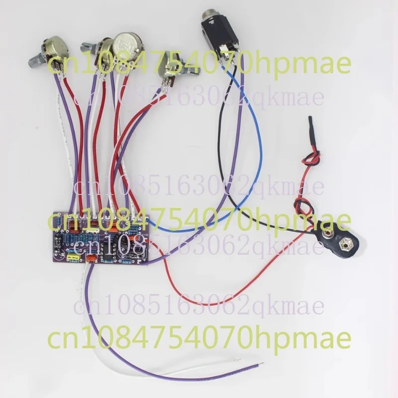 DIY Bass Bass Built-in Active Circuit 3-Segment EQ Preamp Circuit Board Suitable for Fanta Standard Jazz Bass