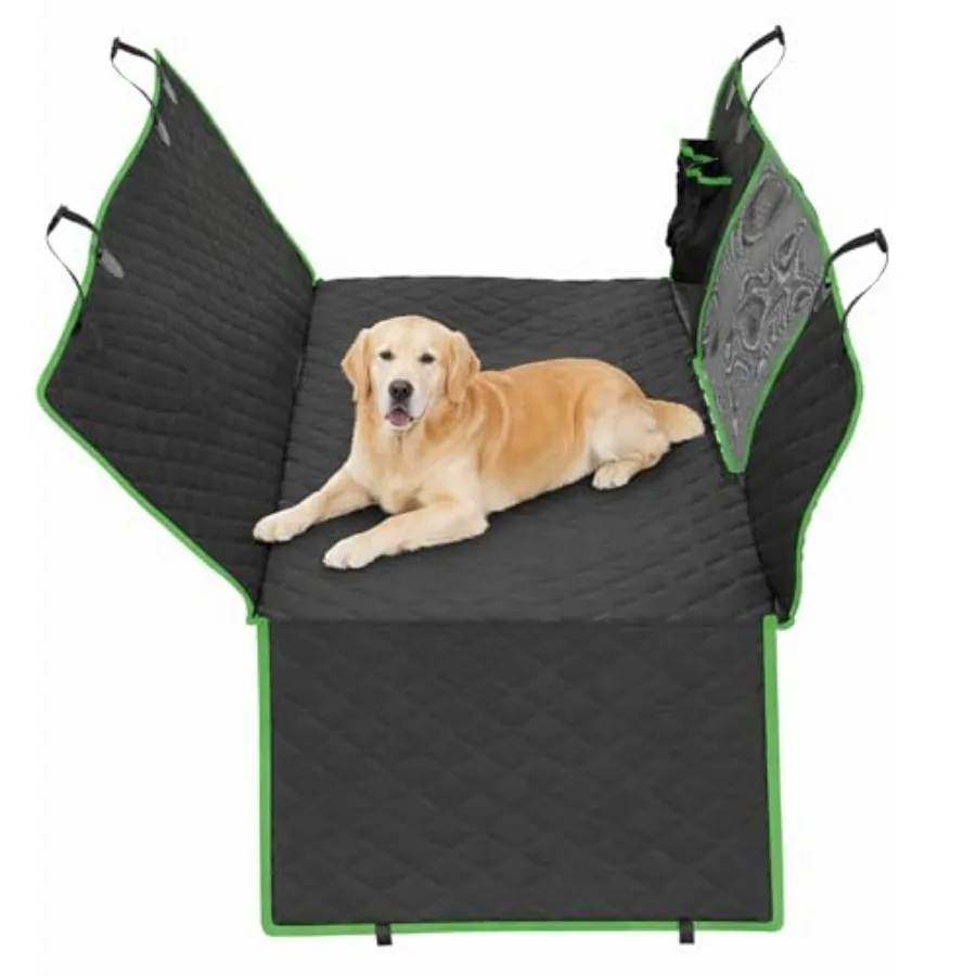 

Dog Car Seat Cover for Back Seat, Waterproof, Scratchproof, Nonslip, Dog Hammock for Car, Safety Harness Included, Seat Covers