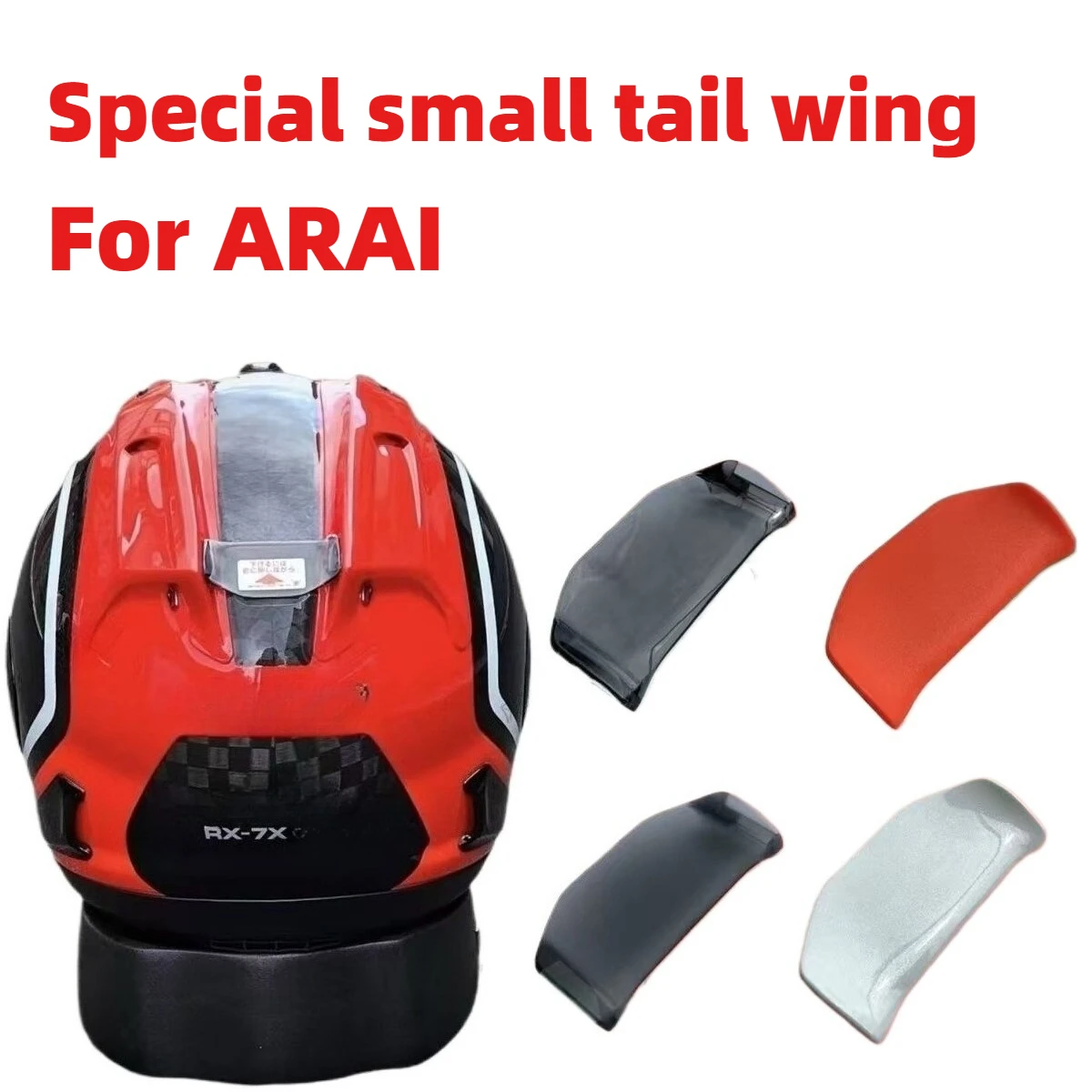 For Arai Helmet Accessories Rx7x Small Tail Wing Rx7-rr5 Small Aircraft Spoiler Sub-factory Restoration Parts