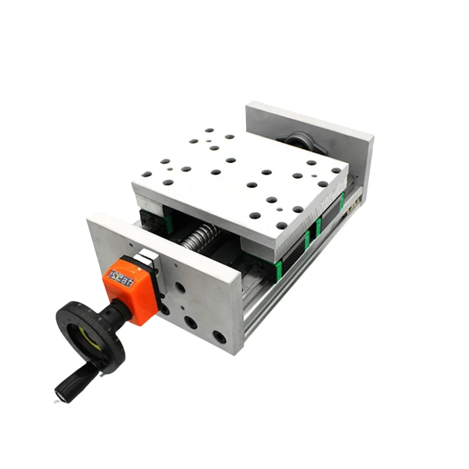 

Electric CNC Drilling And Milling Lathe Positioning Cross Slide Straight Heavy Duty Ball Screw Module Double Guide Slide